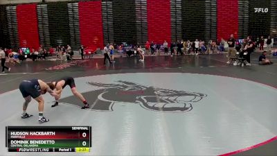 141 lbs Semifinal - Dominik Benedetto, Central Oklahoma vs Hudson Hackbarth, Maryville