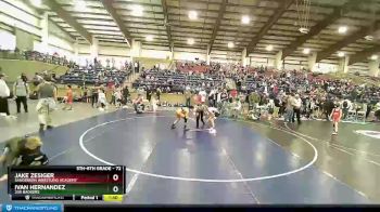 72 lbs Semifinal - Jake Zesiger, Sanderson Wrestling Academy vs Ivan Hernandez, 208 Badgers