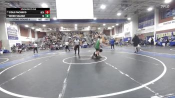 138 lbs Cons. Round 3 - River Valdez, Thousand Oaks vs Cole Pacheco, Alta Loma