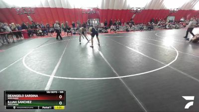 195 lbs 1st Place Match - Ilijah Sanchez, Wisconsin vs Deangelo Sardina, Wisconsin