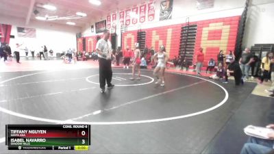 115 lbs Cons. Round 6 - Isabel Navarro, Shadow Hills vs Tiffany Nguyen, Santa Ana