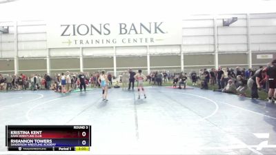 100 lbs Round 3 - Kristina Kent, Davis Wrestling Club vs Rhiannon Towers, Sanderson Wrestling Academy