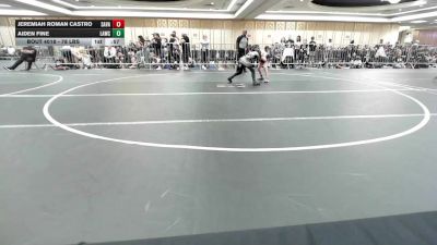 78 lbs Consi Of 8 #1 - Jeremiah Roman Castro, Savage House WC vs Aiden Fine, Lawc