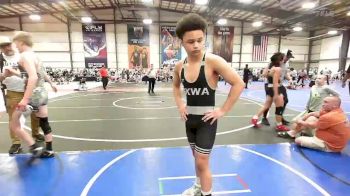 120 lbs Rr Rnd 3 - Andre Suggs, Indiana Outlaws Orange vs Amari Hardin, CKWA