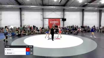 52 kg Final - Abby Duke, Wyoming Seminary (W) vs Lilly Brower, BullTrained