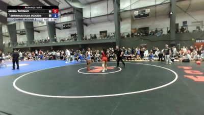 Junior Girls FS - 170 lbs Champ. Round 2 - Amina Thomas, WA vs Shawnnastasia Jackson, WA