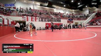 100 lbs Semifinal - Katelyn Patterson, CACHE vs Alina Peralta, BROKEN ARROW