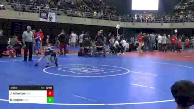 50 lbs Quarterfinal - Jase Atherton, Milroy, PA vs Brody Rogers, Feasterville, PA