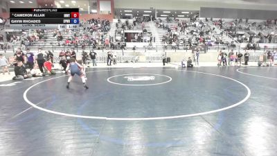 86 lbs Cons. Semis - Cameron Allan, Inland Northwest Wrestling Training Center vs Gavin Rhoades, Spokane Wrestling