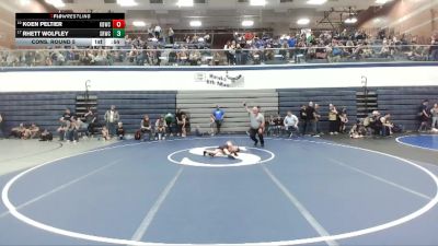 47 lbs Cons. Round 5 - Koen Peltier, Kimberly Bulldog Wrestling Club vs Rhett Wolfley, Snake River Wrestling Club