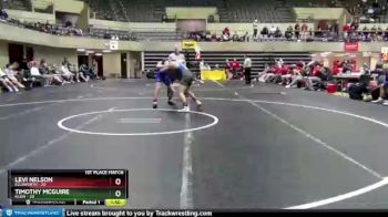 126 lbs Finals (2 Team) - Timothy McGuire, Klein vs Levi Nelson, Ellsworth