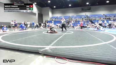 113 lbs Quarterfinal - Wesley Francis, Searcy Youth Wrestling Club vs Isaiah Waycaster, Wave Wrestling Club (TN)