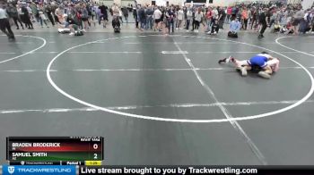 113 lbs Champ. Round 2 - Samuel Smith, AZ vs Braden Broderick, MI