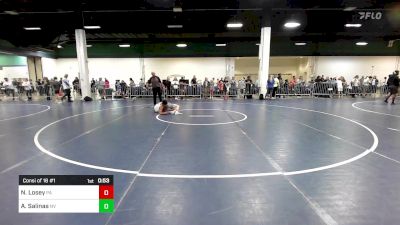 95 lbs Consi Of 16 #1 - Noah Losey, PA vs Atticus Salinas, NV