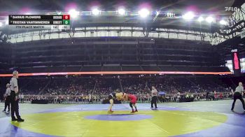 D3-165 lbs 7th Place Match - Tristan VanTimmeren, Howard City Tri County vs Darius Flowers, Muskegon Orchard View