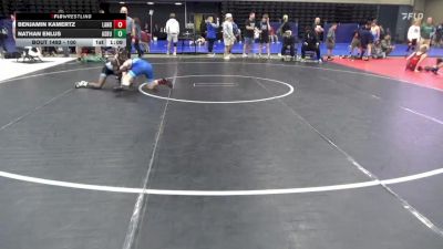 100 lbs Consi-qtrs - Benjamin Kamertz, Landenberg vs Nathan Enlus, Asbury Park