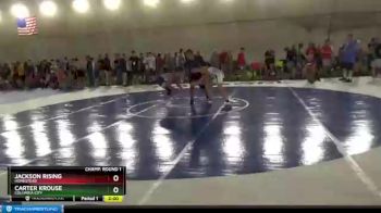 109 lbs Champ. Round 1 - Carter Krouse, Columbia City vs Jackson Rising, Homestead