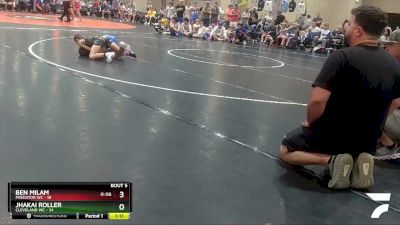 90 lbs Champ Round 1 (16 Team) - Jhakai Roller, Cleveland WC vs Ben Milam, Predator WC