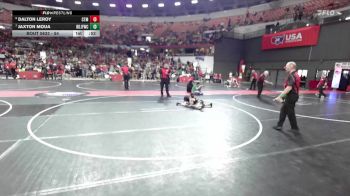 54 lbs 1st Place Match - Dalton LeRoy, Omro Youth Wrestling vs Jaxton Moua, Brown Deer Jr Falcons Wrestling Club