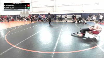 138 lbs Consi Of 16 #1 - Elijah Adams, KY vs Mason Shaw, OH