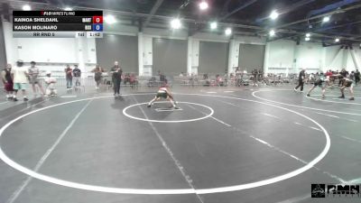 78 lbs Rr Rnd 5 - Kainoa Sheldahl, Mantanona TC vs Kason Molinaro, Rising Sun WC