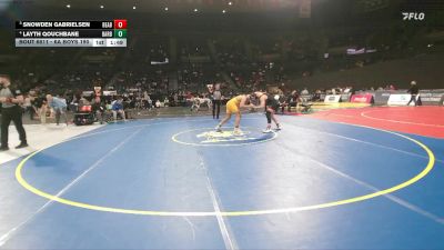 6A Boys 190 lbs 3rd Place Match - Snowden Gabrielsen, Beaverton Boys vs Layth Qouchbane, Barlow Boys