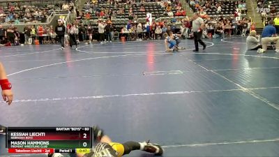 60 lbs 2nd Place Match - Kessiah Liechti, Nebraska Boyz vs Mason Hammons, Fremont Wrestling Club