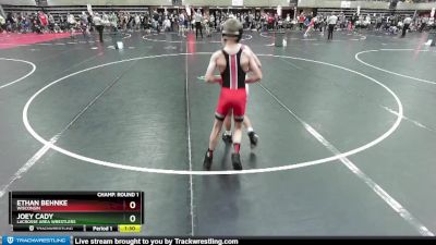 91 lbs Champ. Round 1 - Joey Cady, LaCrosse Area Wrestlers vs Ethan Behnke, Wisconsin