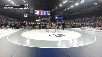120 lbs Cons. Rd Of 32 - Abbigail Hargarther, NY vs Juliette Ruiz, KY