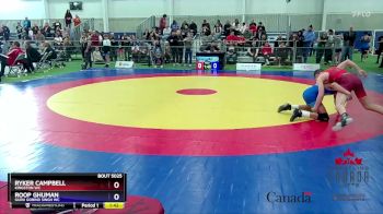 48kg Champ. Round 1 - Ryker Campbell, Kingston WC vs Roop Ghuman, Guru Gobind Singh WC