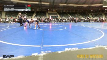 100 lbs Consolation - Isaiah Stout, F-5 Grappling vs Colter Frain, Powerhouse Wrestling Club