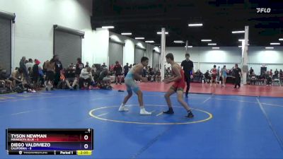 136 lbs Placement Matches (8 Team) - Tyson Newman, Minnesota Blue vs Diego Valdiviezo, California