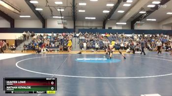 184 lbs Champ. Round 1 - Hunter Lowe, Wilkes vs Nathan Kovalcik, Messiah