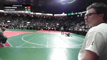 132 lbs Cons. Round 2 - Colton Fenner, MTG3 vs Coen Knight, LBSA