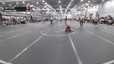 120 lbs Round 2 (4 Team) - Brett Levine, Prime Wrestling White vs Braydon Lowe, Outlaws HS