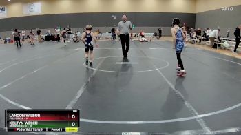 80 lbs Round 5 (10 Team) - Koltyn Welch, Brawler Elite vs Landon Wilbur, Full Circle