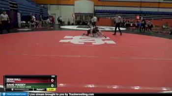 133 lbs Champ. Round 1 - Sean Hall, Roanoke vs David Massey, University Of Mount Union