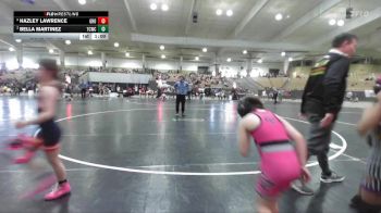65 lbs Semifinal - Hazley Lawrence, GroundZero vs Bella Martinez, Team Clarksville TCWC