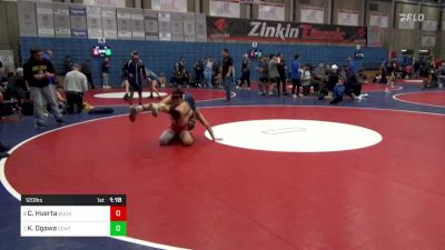 120 lbs Quarterfinal - Cj Huerta, Buchanan vs Kekoa Ogawa, Central Catholic