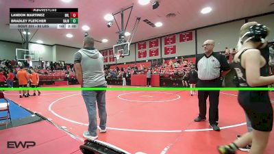 80 lbs Round Of 16 - Landon Martinez, Bartlesville vs Bradley Fletcher, Broken Arrow Jh