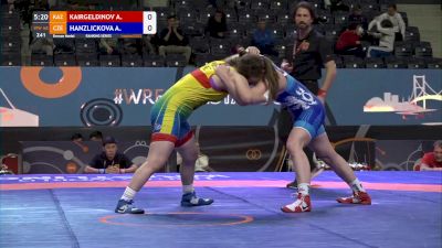 68 kg Bronze - Albina Kairgeldinova, KAZ vs Adela Hanzlickova, CZE