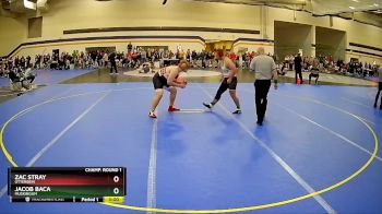 285 lbs Champ. Round 1 - Jacob Baca, Muskingum vs Zac Stray, Otterbein