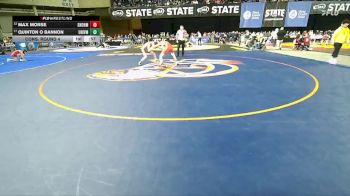Boys 3A 132 lbs Cons. Round 4 - Quinton O Bannon, University vs Max Morse, Snohomish