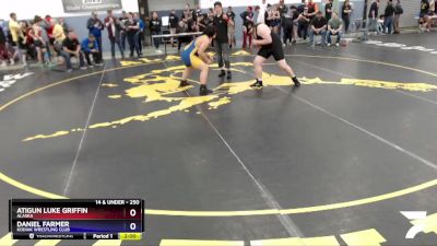 250 lbs X Bracket - Daniel Farmer, Kodiak Wrestling Club vs Atigun Luke Griffin, Alaska