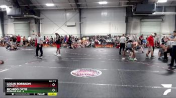 120 lbs Round 1 (4 Team) - Logan Robinson, Level Up vs Ricardo Ortiz, Reservoir Dogs