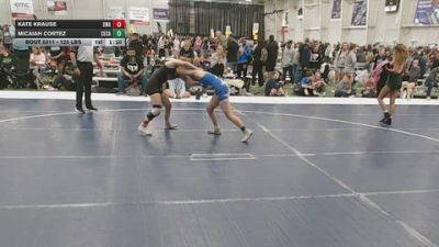 125 lbs Champ. Rd Of 32 - Kate Krause, Sebolt Wrestling Academy vs Micaiah Cortez, Central Catholic