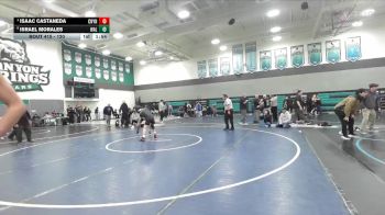 120 lbs Quarterfinal - Isaac Castaneda, Canyon Springs vs Israel Morales, Walnut