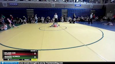 50 lbs Round 2 - Hudson Aldrich, 208 Badgers vs Ryland Cox, Idaho Gold