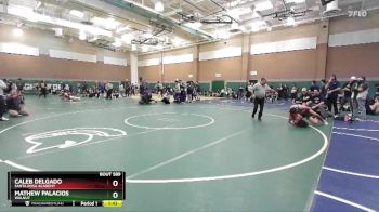 150 lbs Champ. Round 3 - Caleb Delgado, Santa Rosa Academy vs Mathew Palacios, Walnut