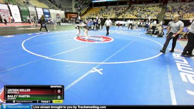 110 Class 1 lbs Semifinal - Jayden Keller, Brookfield vs Bailey Martin, Kearney